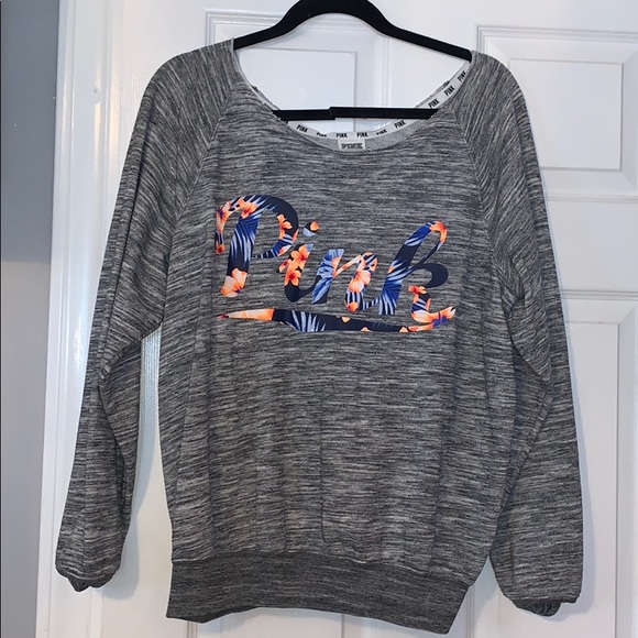 PINK Victoria's Secret Sweaters - Victoria secret PINK tropical sweater